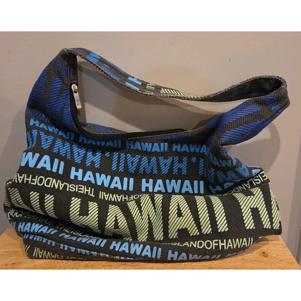black and blue Robin Ruth Hawaii Shoulder City Bag